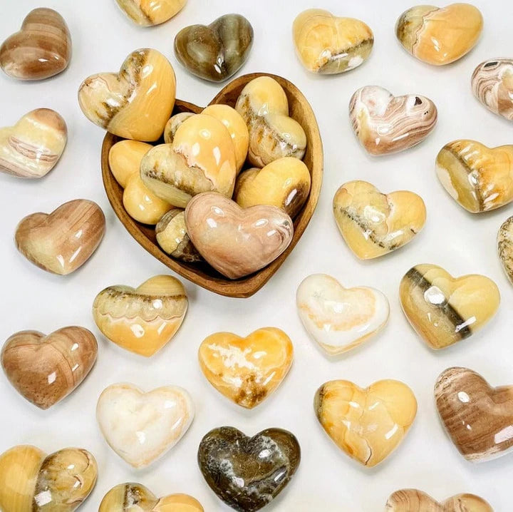 Mexican Onyx: Stone of Confidence (Heart-Shaped)